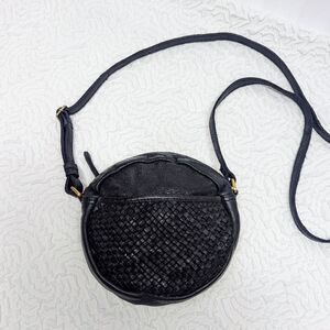 MARTA PONTI | Round Braided Leather Crossbody